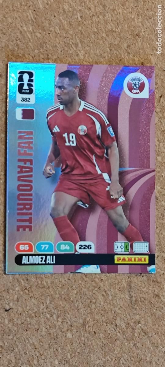 Cromos de F&uacute;tbol: ADRENALYN XL FIFA WORLD CUP 2026 CARD FANS FAVOURITE ALI QATAR # 382 PANINI