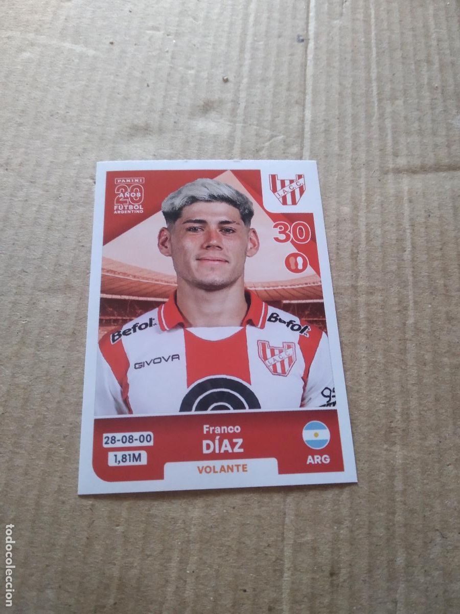 Cromos de F&uacute;tbol: INS12 FRANCO DIAZ INSTITUTO CROMO FUTBOL ARGENTINO PANINI LIGA ARGENTINA 2025