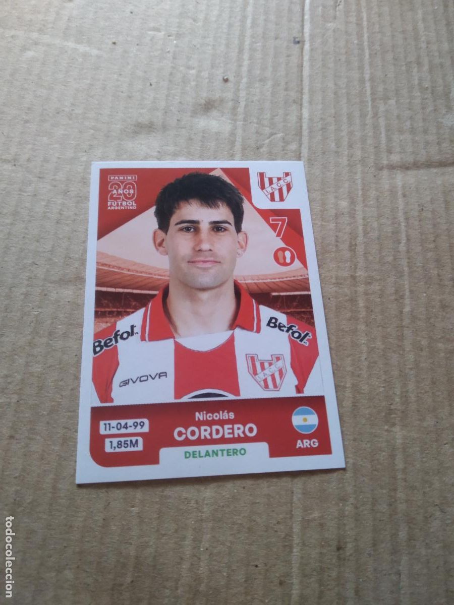 Cromos de F&uacute;tbol: INS13 NICOLAS CORDERO INSTITUTO CROMO FUTBOL ARGENTINO PANINI LIGA ARGENTINA 2025