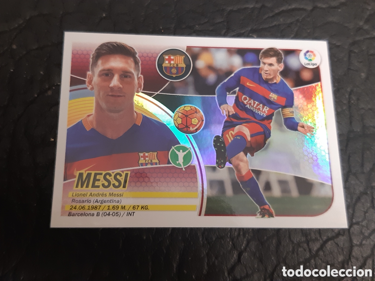 Cromos de F&uacute;tbol: Cromo Messi Liga Este 16-17
