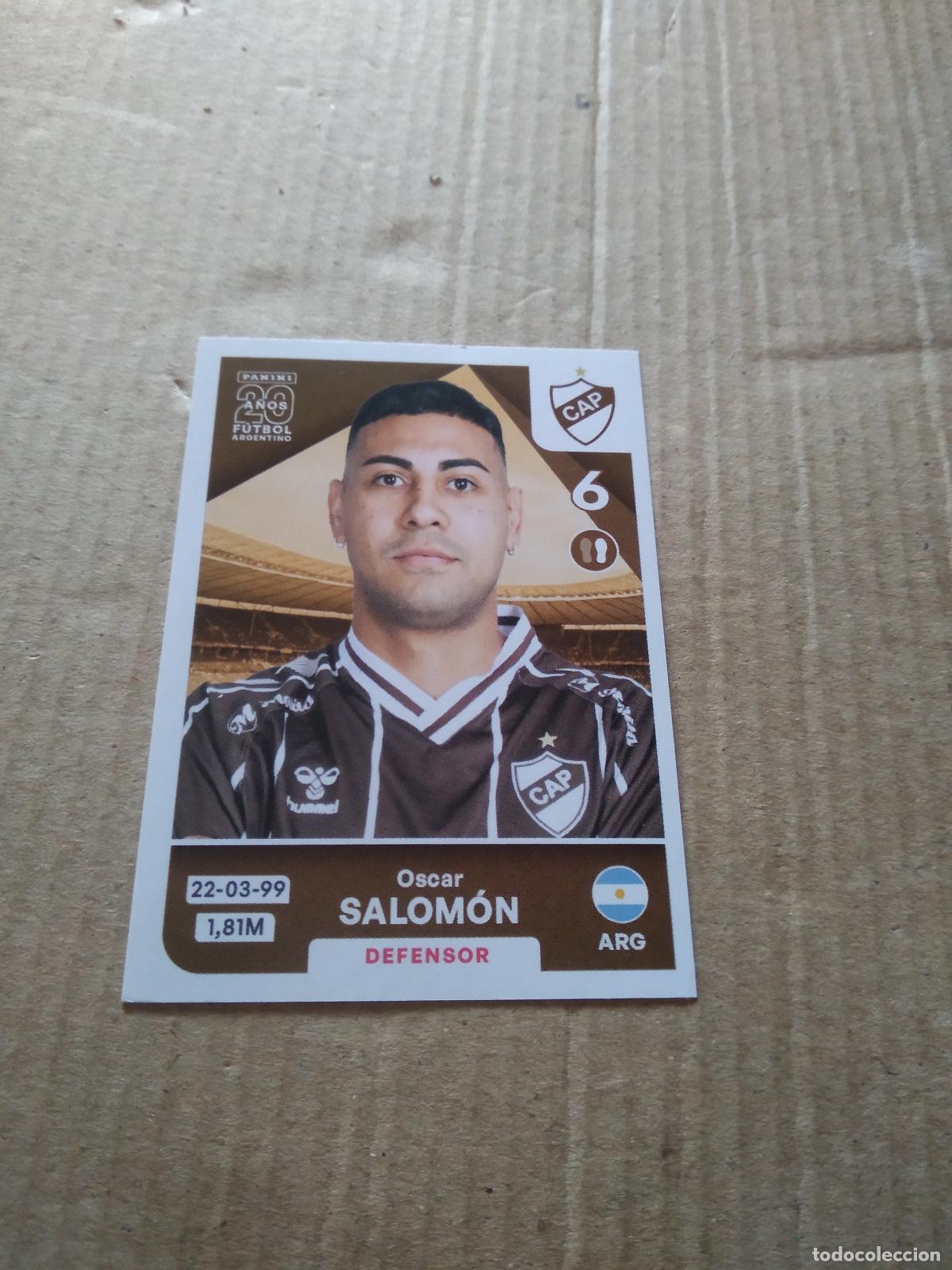 Cromos de F&uacute;tbol: PLA 5 OSCAR SALOMON PLATENSE CROMO FUTBOL ARGENTINO PANINI LIGA ARGENTINA 2025