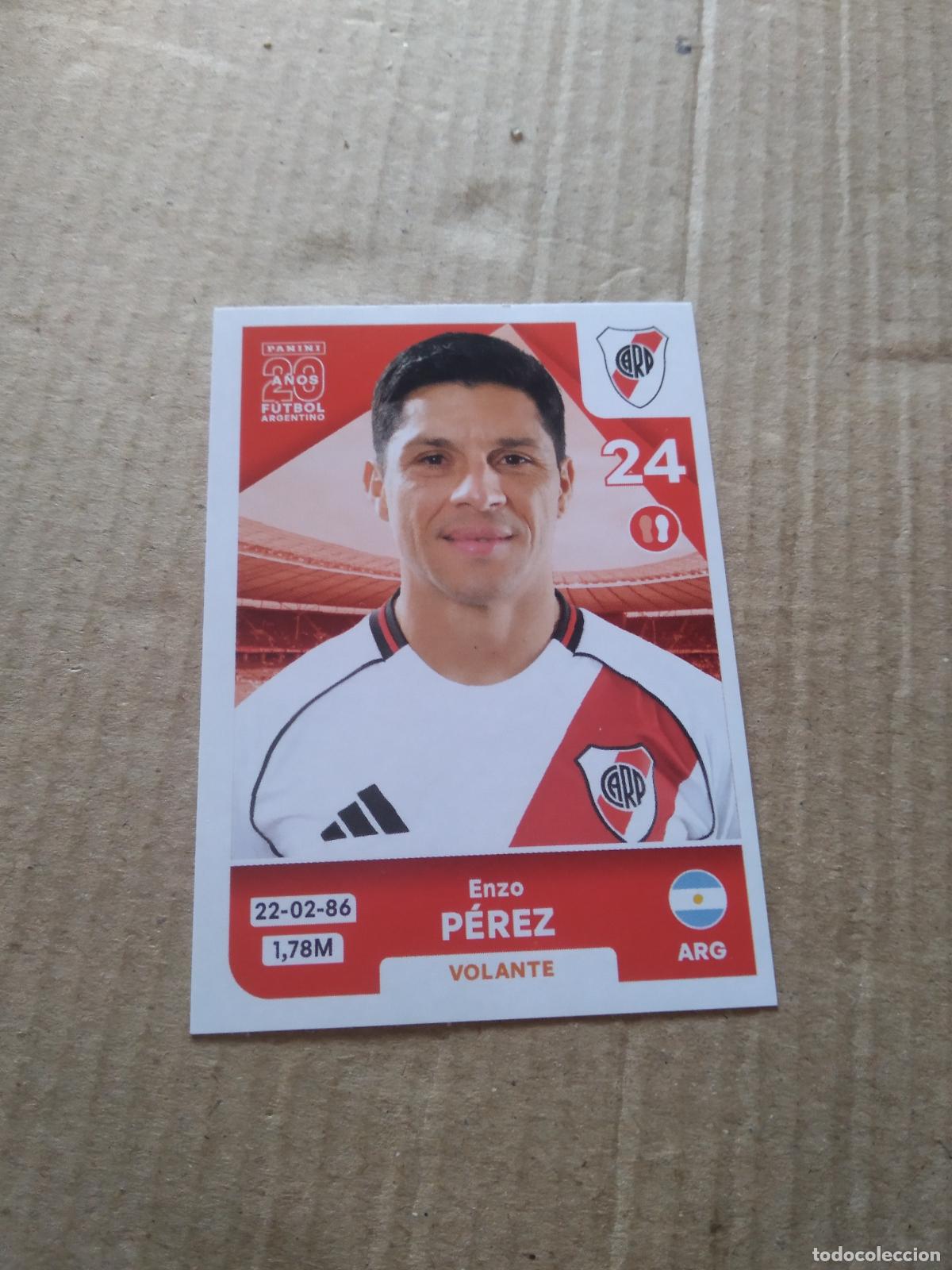 Cromos de F&uacute;tbol: RIV 9 ENZO PEREZ RIVER PLATE CROMO FUTBOL ARGENTINO PANINI LIGA ARGENTINA 2025
