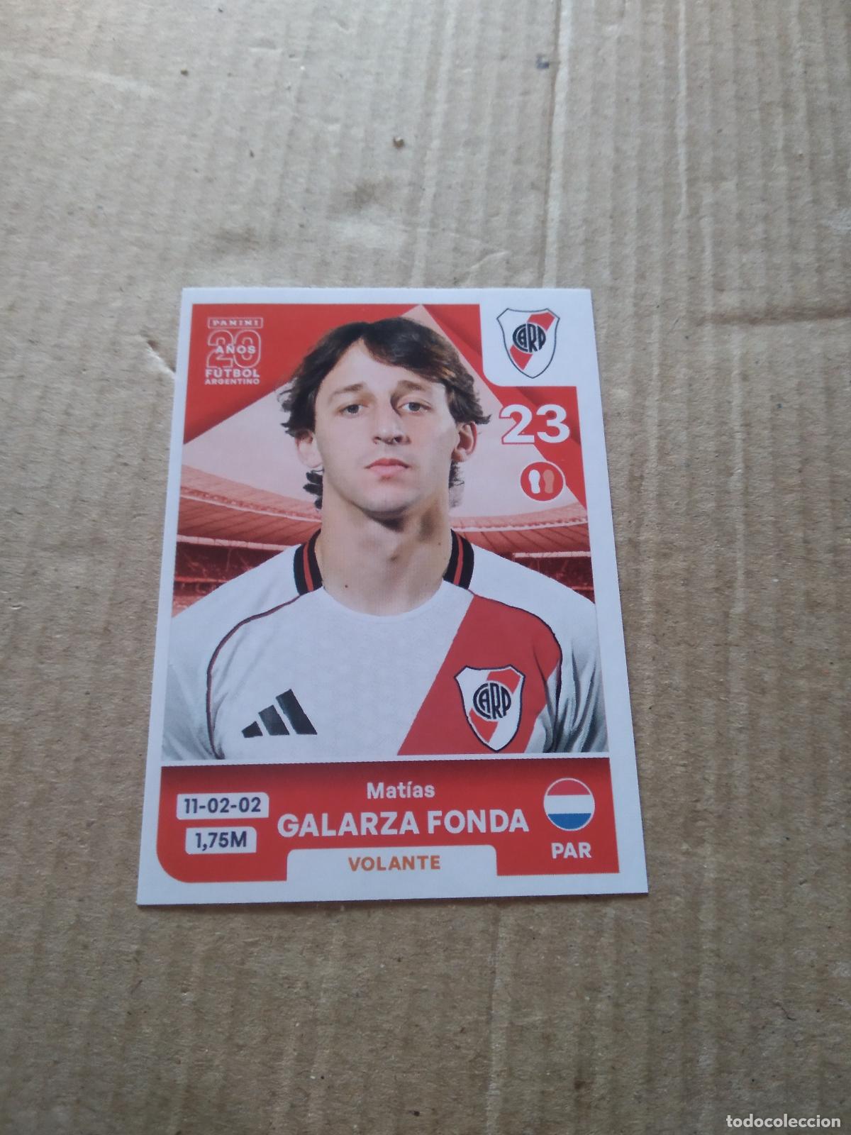 Cromos de F&uacute;tbol: RIV 10 MATIAS GALARZA FONDA RIVER PLATE CROMO FUTBOL ARGENTINO PANINI LIGA ARGENTINA 2025