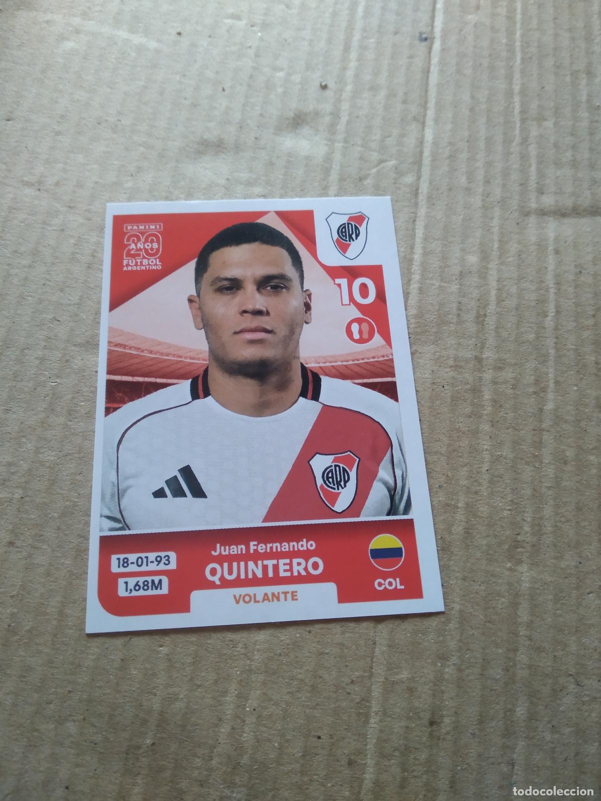 Cromos de F&uacute;tbol: RIV 12 JUAN FERNANDO QUINTERO RIVER PLATE CROMO FUTBOL ARGENTINO PANINI LIGA ARGENTINA 2025