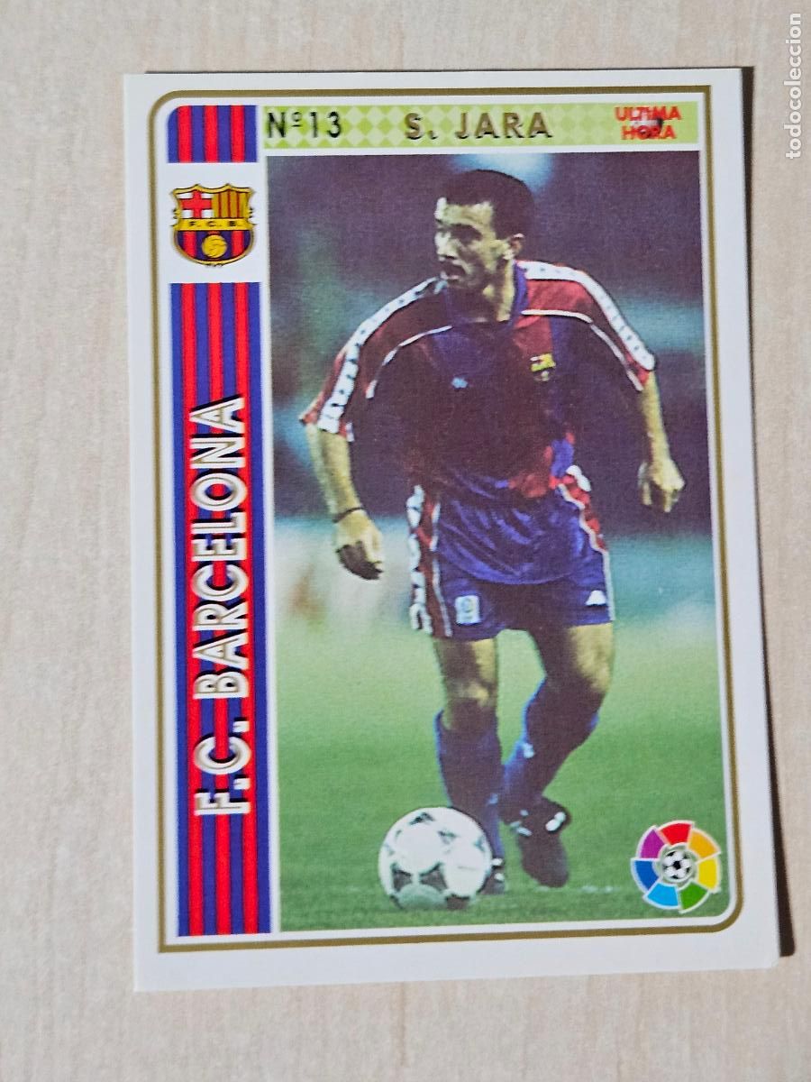 Cromos de F&uacute;tbol: N&ordm; 13 SANCHEZ JARA - LAS FICHA DE LA LIGA MUNDICROMO 94 95 - ULTIMA HORA FICHAJE