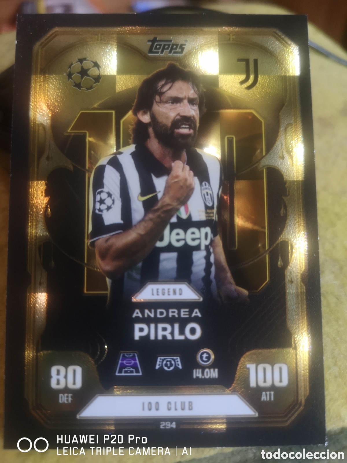 Cromos de F&uacute;tbol: MATCH ATTAX EXTRA 2025 2026 ANDREA PIRLO LEGEND 100 CLUB JUVENTUS 294