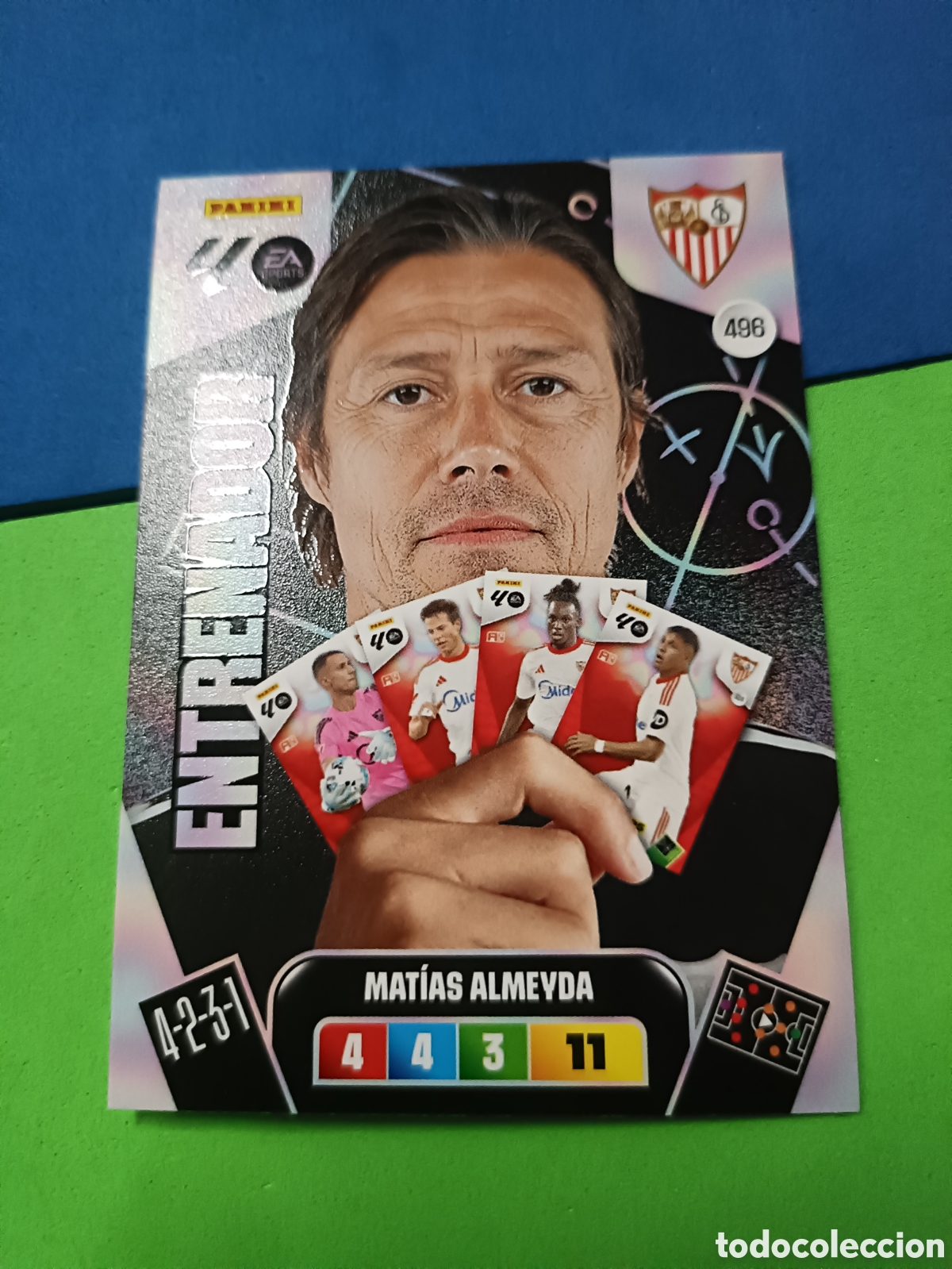Cromos de F&uacute;tbol: ADRENALYN XL 2025 2026 25 26 Panini Liga - Entrenador 496 Almeyda Sevilla