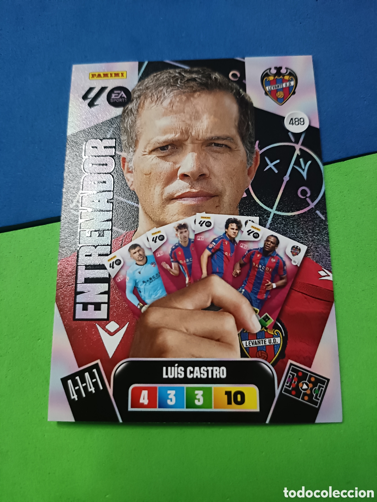 Cromos de F&uacute;tbol: ADRENALYN XL 2025 2026 25 26 Panini Liga - Entrenador 489 Luis Castro Levante