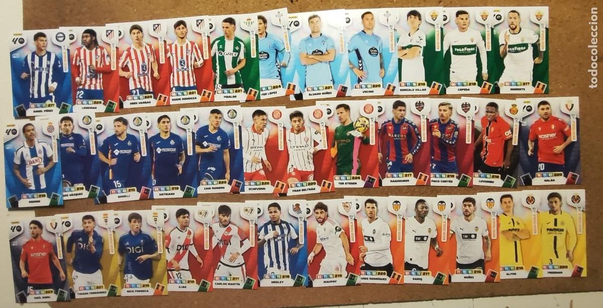 Cromos de Futebol: ADRENALYN XL LA LIGA 25/26 LOTE DE 35 CARTAS DE LOS NUEVOS FICHAJES # PANINI
