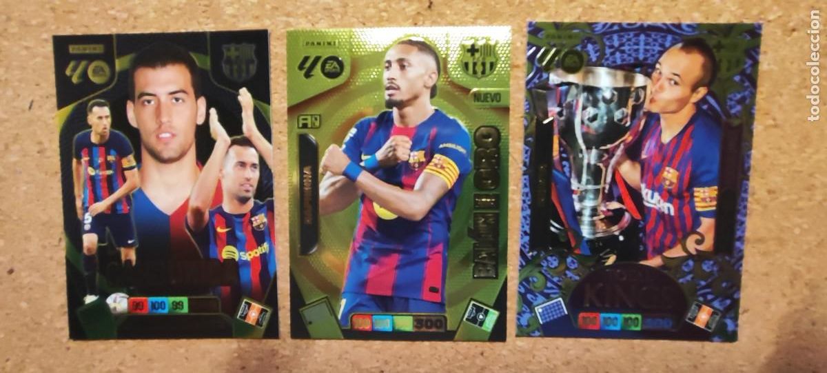 Cromos de F&uacute;tbol: ADRENALYN XL LA LIGA 25/26 DREAM BOX LOTE 3 CARTAS FC BARCELONA # PANINI