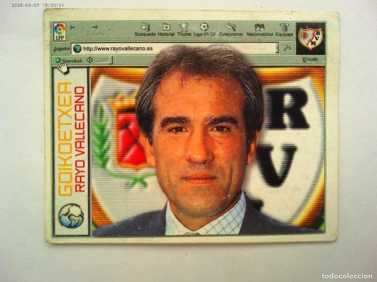 Cromos de F&uacute;tbol: CROMO DE FUTBOL , LIGA 2001 - 2002 : GOIKOETXEA , RAYO VALLECANO DE MADRID . EDICIONES ESTE