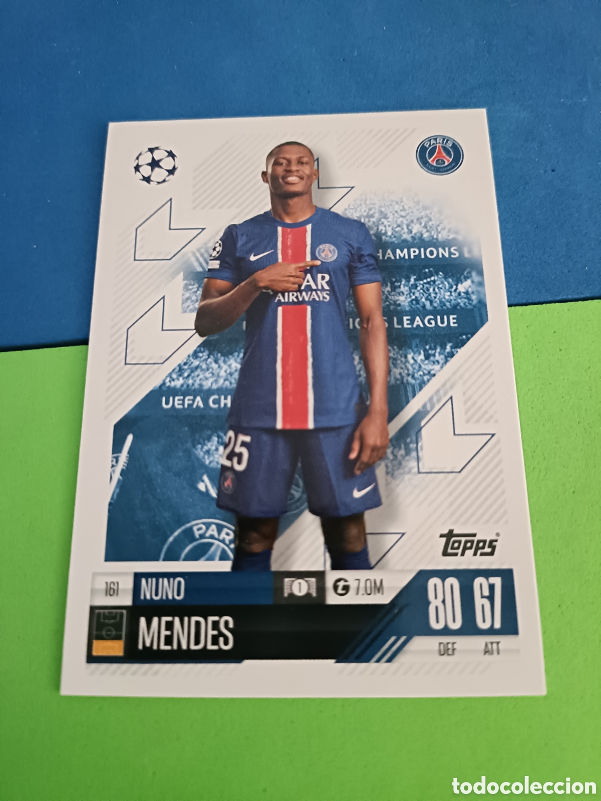 Football Stickers: Match Attax Topps 2024 2025 24 25 - 161 Nuno Mendes