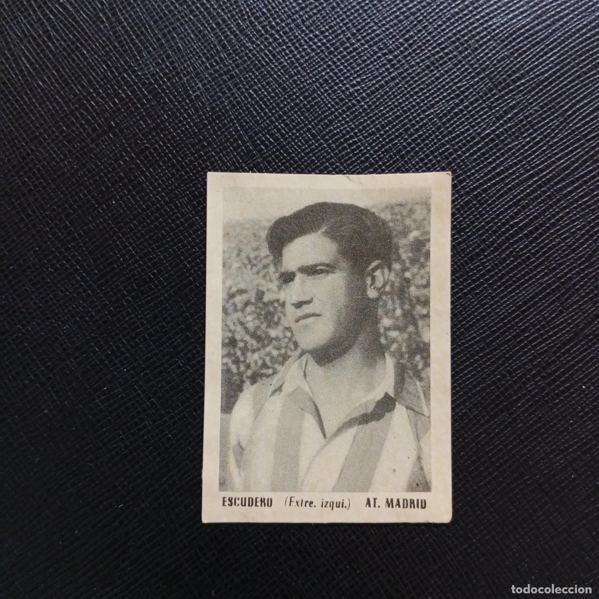 Cromos de F&uacute;tbol: ESCUDERO AT MADRID BRUGUERA ASES DEL FUTBOL 1951 1952 CROMO 51 52 - DESPEGADO - A14 PG226