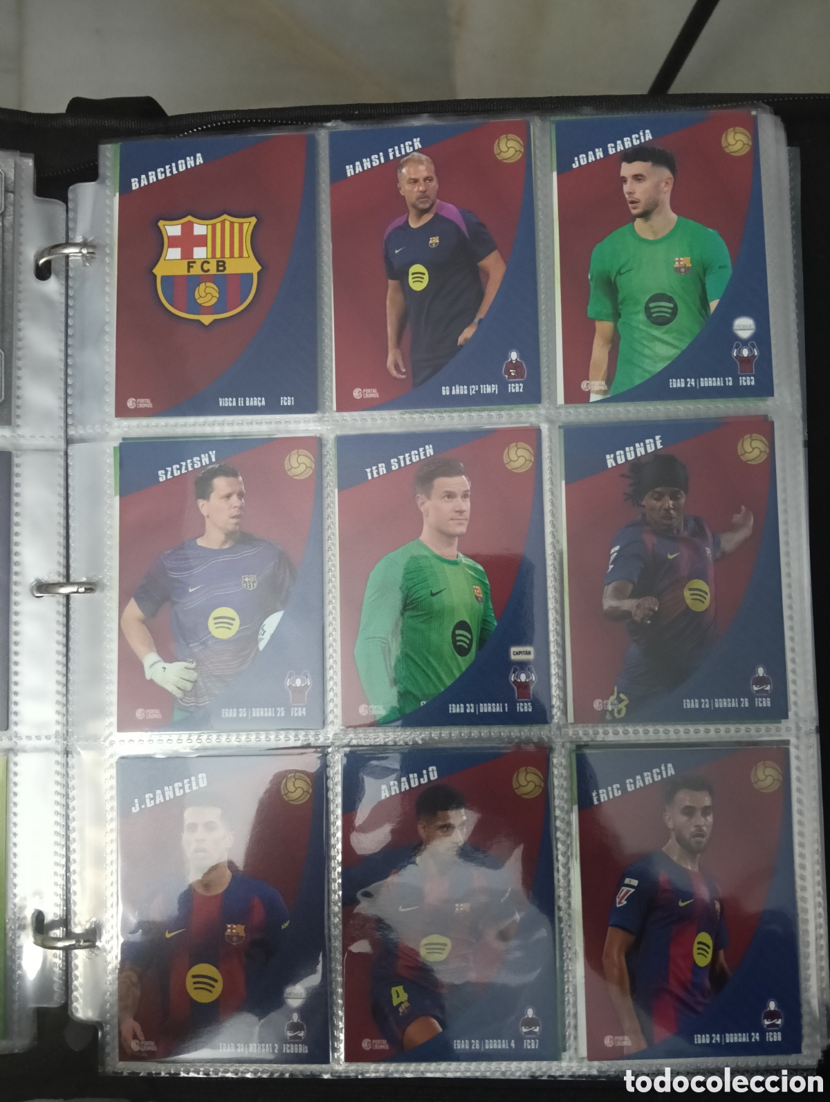 Cromos de f&uacute;tbol: Barcelona 25/26. Colecci&oacute;n Portal Cromos