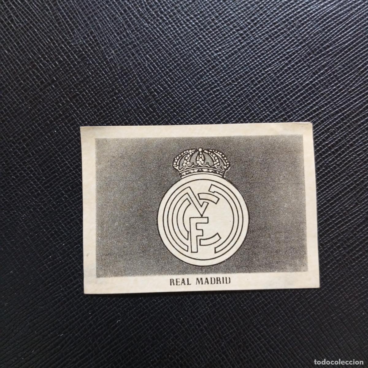 Cartes &agrave; collectionner de Football: ESCUDO REAL MADRID BRUGUERA ASES DEL FUTBOL 1951 1952 CROMO 51 52 - DESPEGADO - A14 PG235