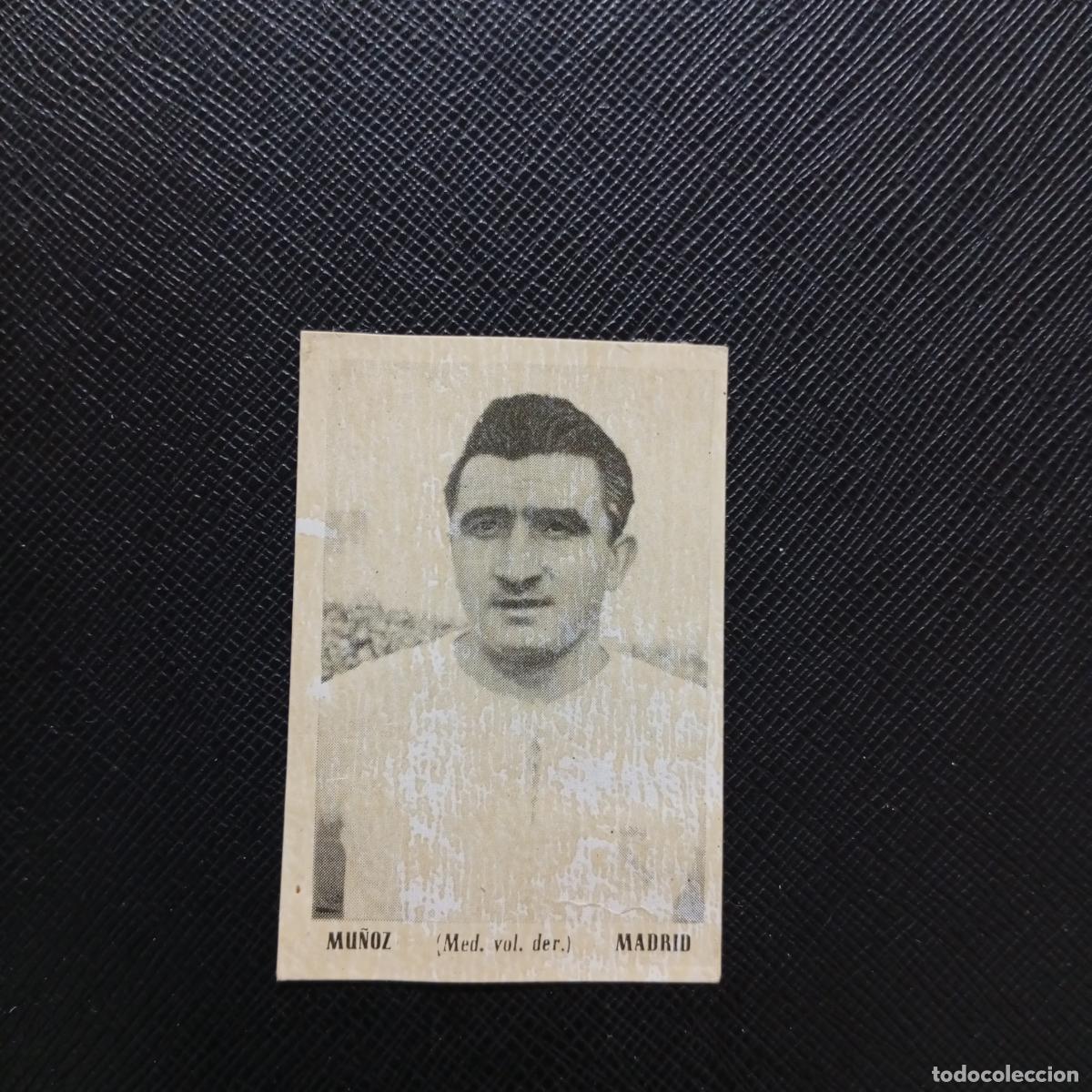 Fu&szlig;ball-Sticker: MU&Ntilde;OZ REAL MADRID BRUGUERA ASES DEL FUTBOL 1951 1952 CROMO 51 52 - DESPEGADO - A14 PG253