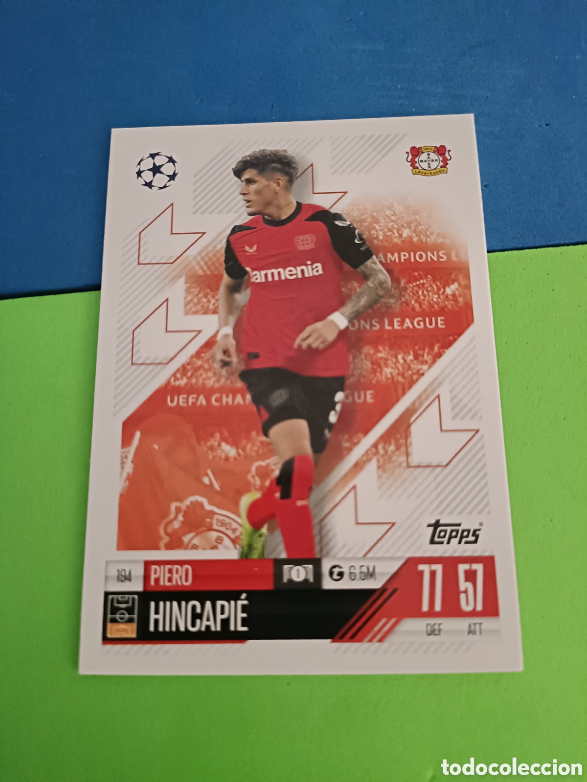 Cromos de F&uacute;tbol: Match Attax Topps 2024 2025 24 25 - 194 Hincapi&eacute;