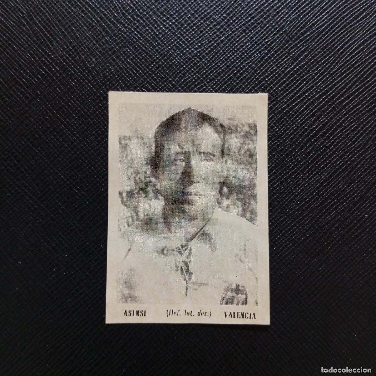 Cromos de F&uacute;tbol: ASENSI VALENCIA BRUGUERA ASES DEL FUTBOL 1951 1952 CROMO 51 52 - DESPEGADO - A14 PG406