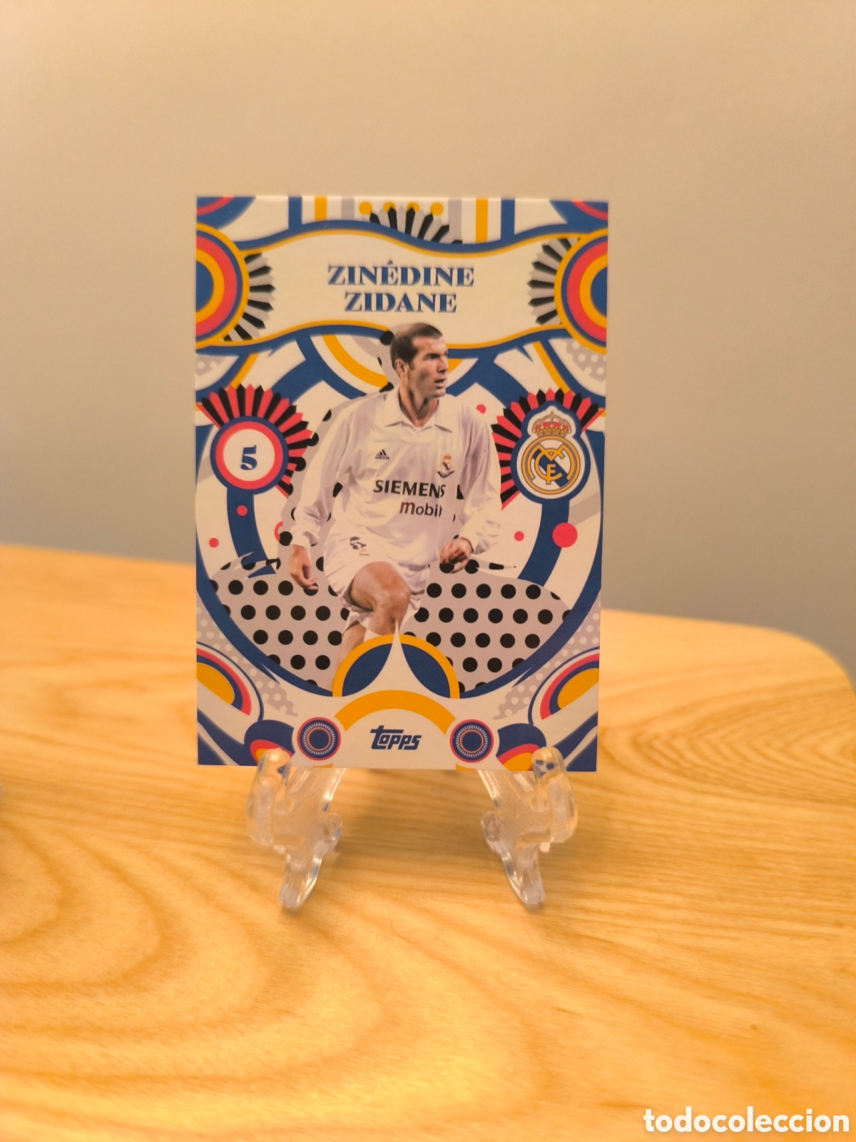Cromos de Futebol: Zinedine Zidane Topps flamenco real Madrid