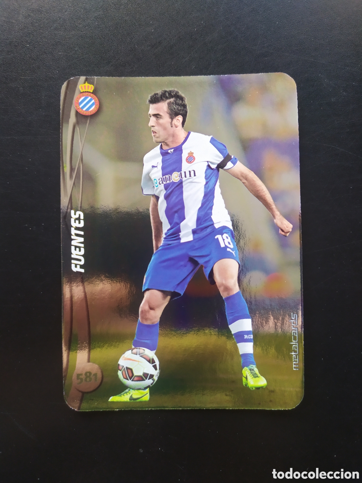 Cromos de Futebol: Mundicromo fichas Liga 2014 2015 14 15 Fuentes top brillo liso n&deg; 581 Espanyol