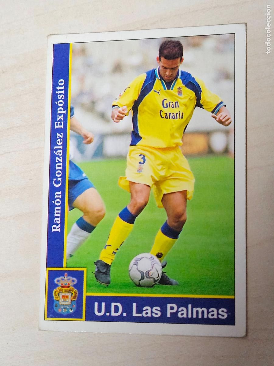 Football Stickers: N&ordm; 217 RAMON - LAS FICHAS DE LA LIGA 2002 - MUNDICROMO - LAS PALMAS