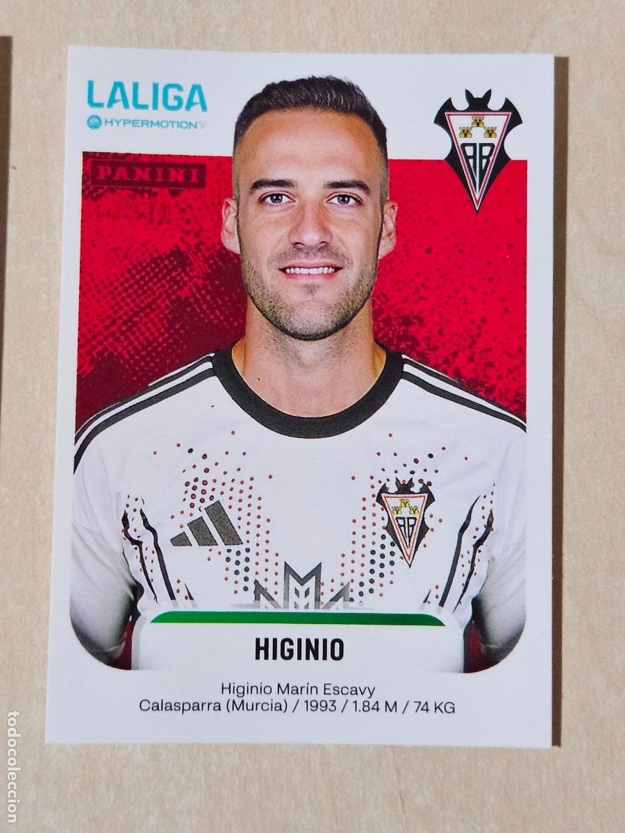 Cromos de Futebol: N&ordm; 20 HIGINIO - ALBACETE - CROMO - LIGA HYPERMOTION 2025 2026 SEGUNDA DIVISION 25 26