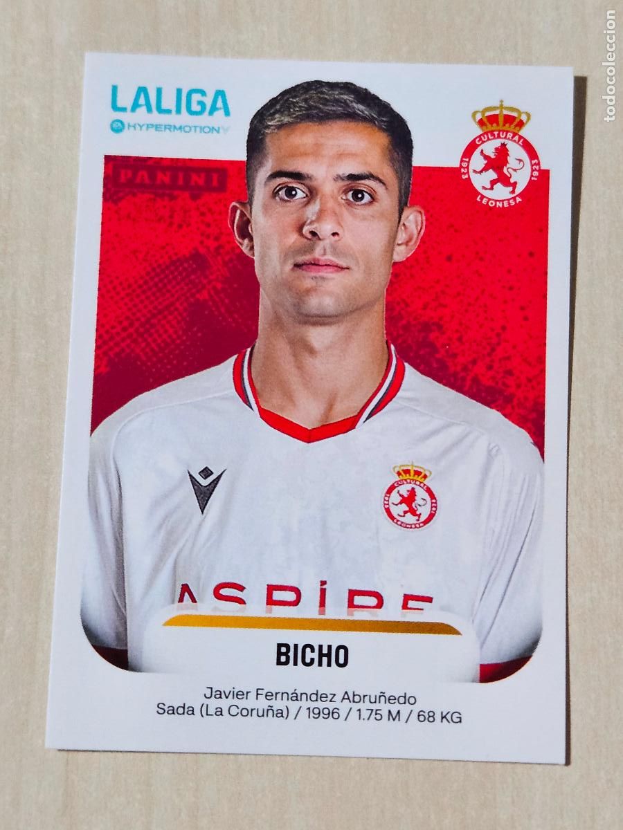 Cromos de Futebol: N&ordm; 164 BICHO - CULTURAL LEONESA - CROMO - LIGA HYPERMOTION 2025 2026 SEGUNDA DIVISION 25 26