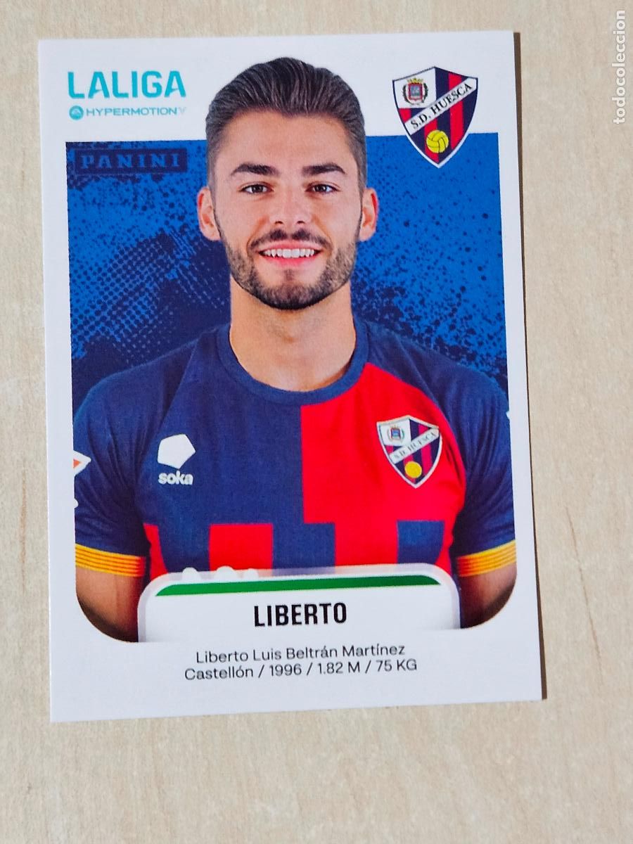 Cromos de F&uacute;tbol: N&ordm; 245 LIBERTO - HUESCA - CROMO - LIGA HYPERMOTION 2025 2026 SEGUNDA DIVISION 25 26