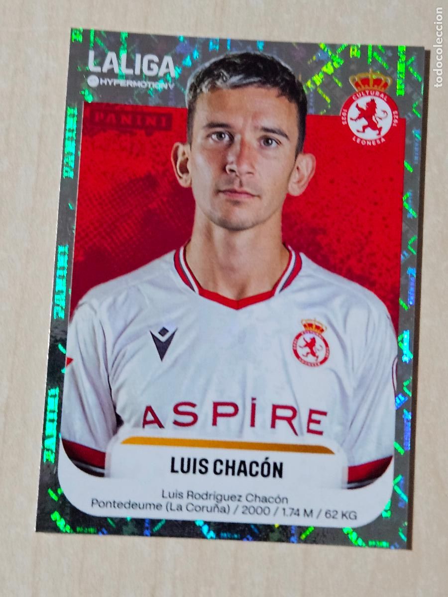 Cromos de F&uacute;tbol: N&ordm; 167 LUIS CHACON - CULTURAL LEONESA - CROMO - LIGA HYPERMOTION 2025 2026 SEGUNDA DIVISION 25 26