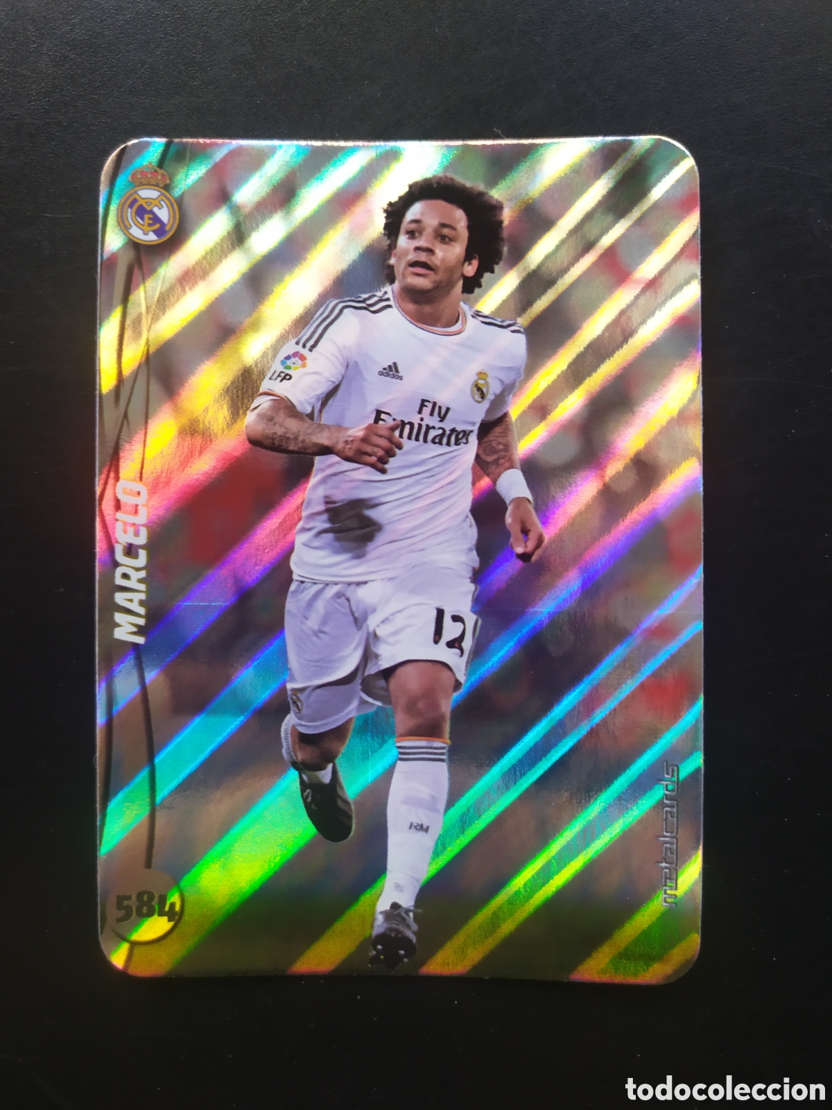Cromos de F&uacute;tbol: Mundicromo fichas Liga 2014 2015 14 15 Marcelo top brillo rayas n&deg; 584 Real Madrid