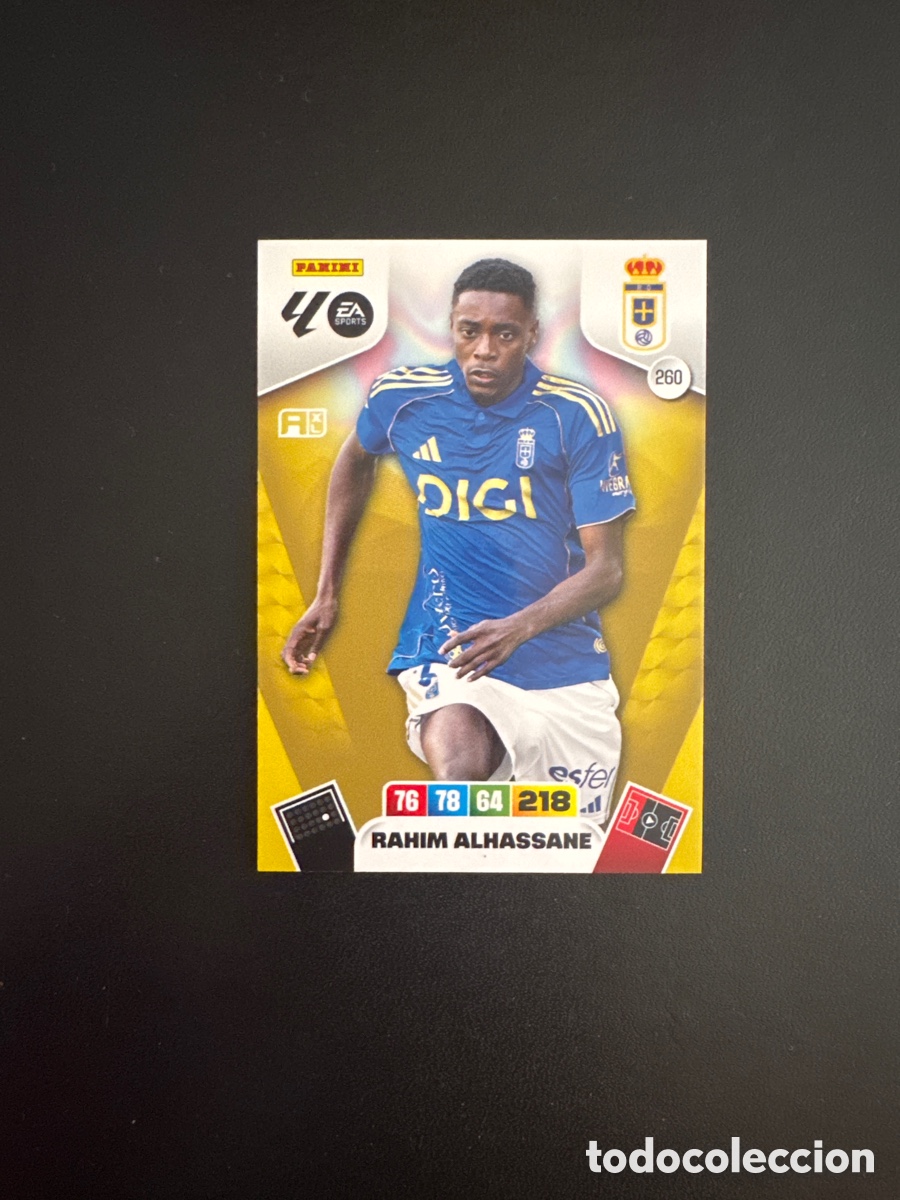 Football Stickers: ALHASSANE OVIEDO NUMERO 260 ADRENALYN 2025 2026