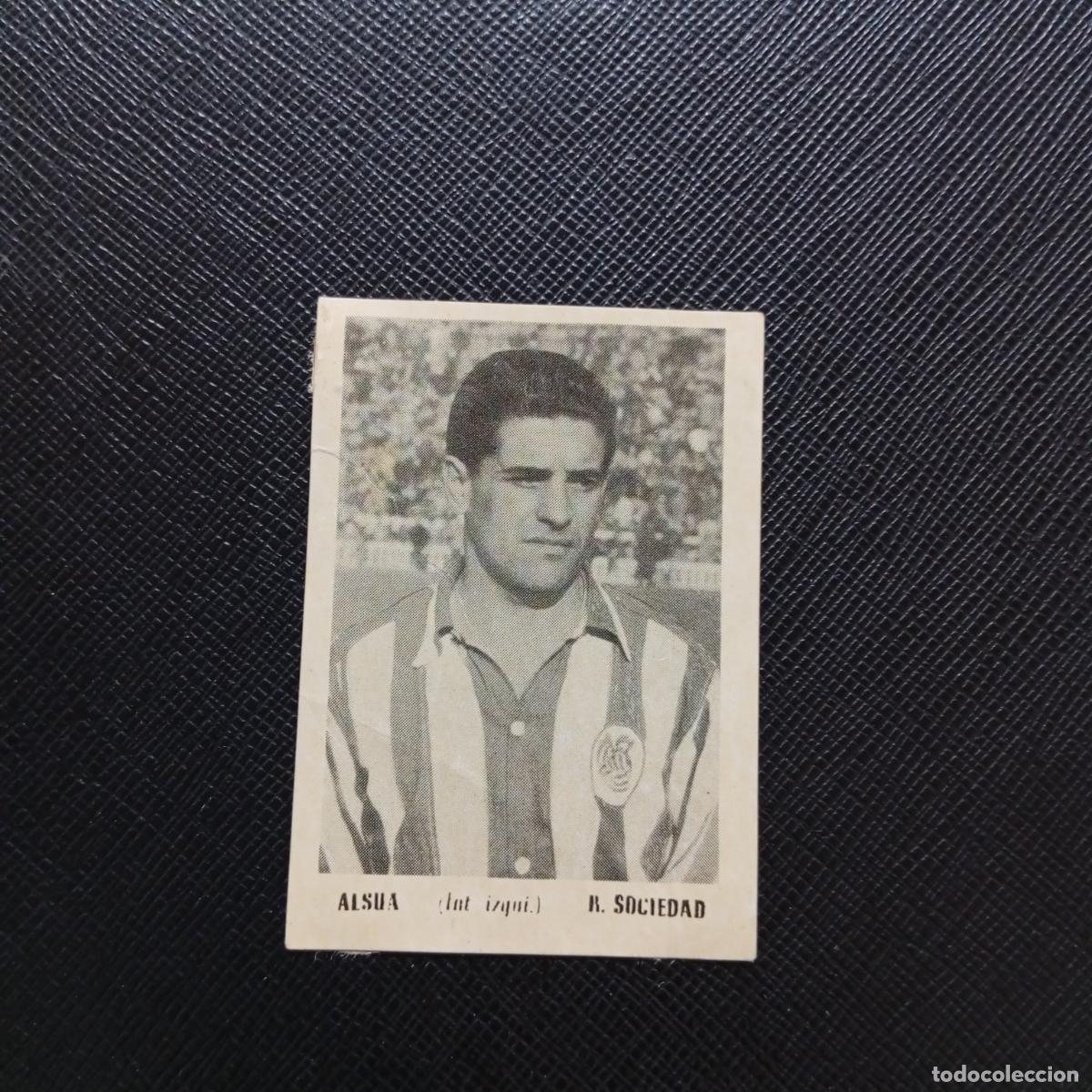 Cartes &agrave; collectionner de Football: ALSUA REAL SOCIEDAD BRUGUERA ASES DEL FUTBOL 1951 1952 CROMO 51 52 - DESPEGADO - A32 PG47