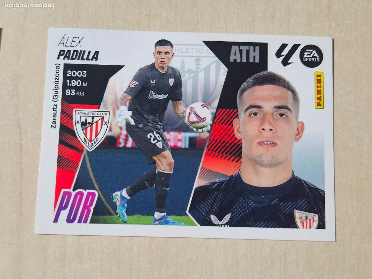 Cartes &agrave; collectionner de Football: 4 PADILLA - ATHLETIC DE BILBAO - EDICIONES ESTE 2025-26 - 25/26 (NUEVO)
