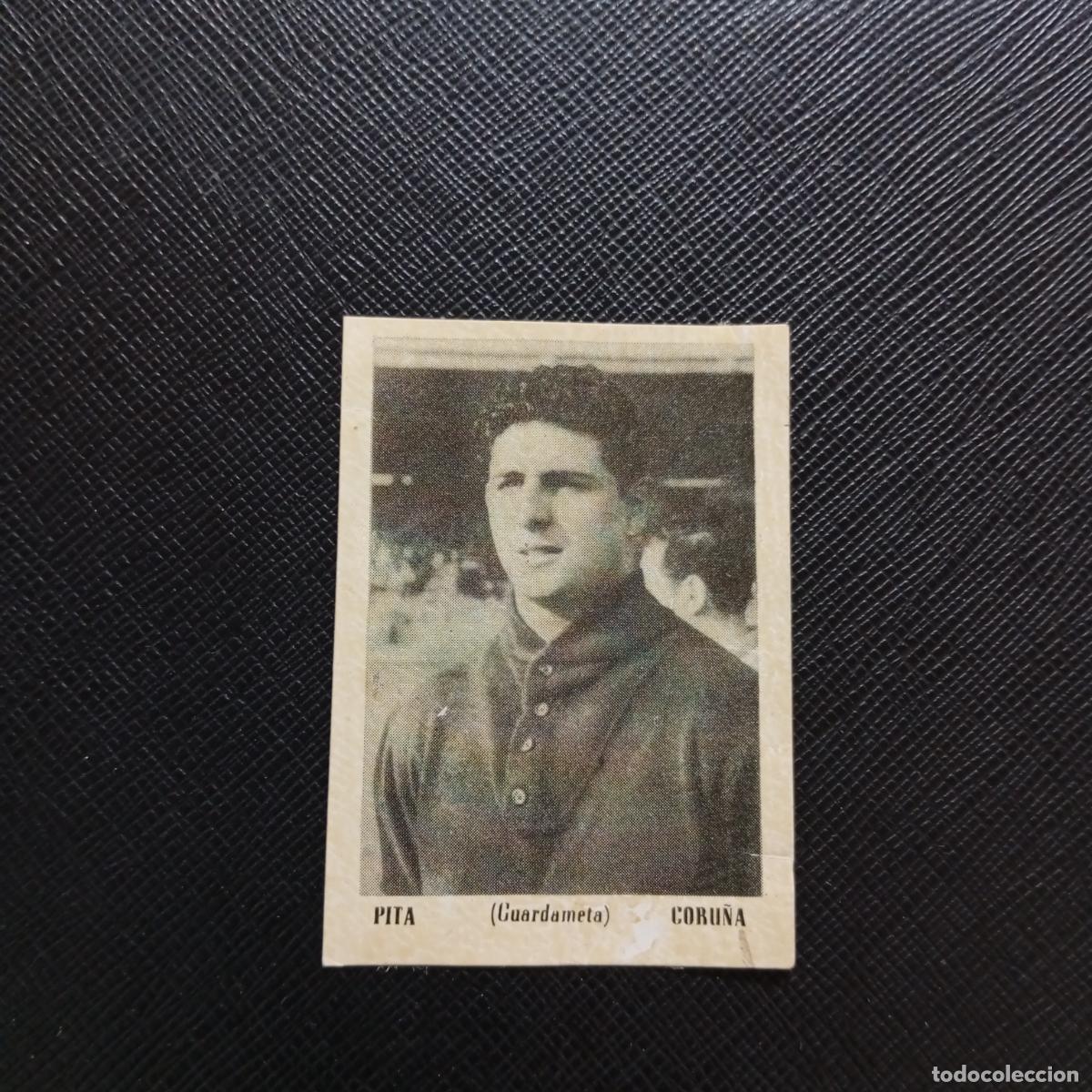 Cartes &agrave; collectionner de Football: PITA DEPORTIVO CORU&Ntilde;A BRUGUERA ASES DEL FUTBOL 1951 1952 CROMO 51 52 - DESPEGADO - A32 PG48