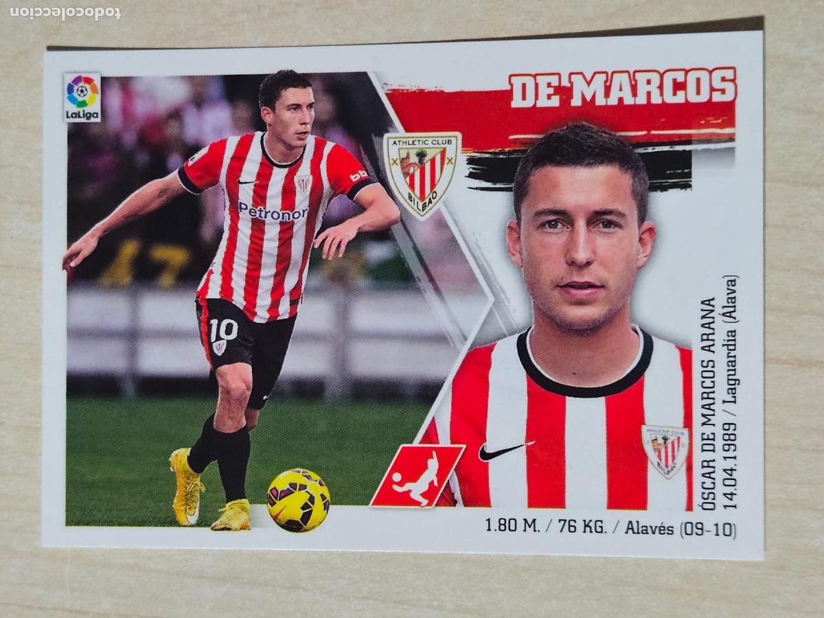 Cromos de F&uacute;tbol: N&ordm; 5 DE MARCOS - ESTE 2015 2016 - 15 16 - CROMO SIN PEGAR - ATHLETIC DE BILBAO