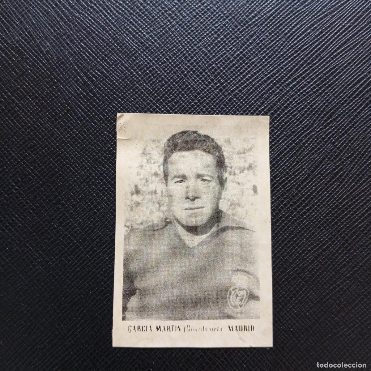 Cromos de F&uacute;tbol: GARCIA MARTIN REAL MADRID BRUGUERA ASES DEL FUTBOL 1951 1952 CROMO 51 52 - DESPEGADO - A32 PG49