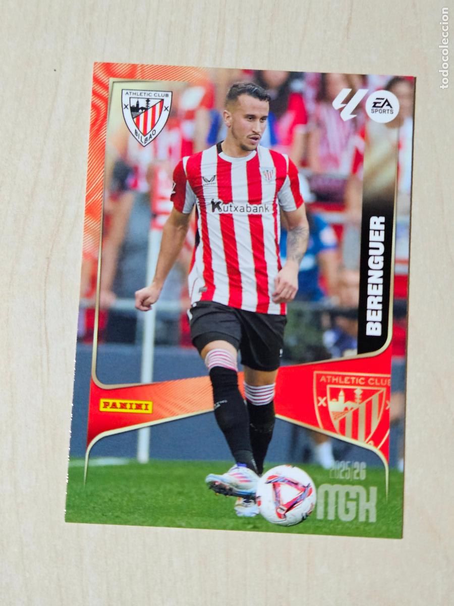Cromos de F&uacute;tbol: CROMO N&ordm; 52 BERENGUER - MEGACRACKS 2025 26 - ATHLETIC DE BILBAO