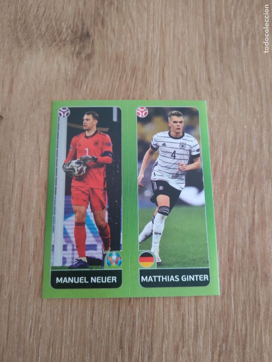 Cromos de F&uacute;tbol: 574 NEUER GINTER ALEMANIA CROMO PANINI EURO 2020 EUROCOPA FUTBOL TOURNAMENT VERSI&Oacute;N AZUL