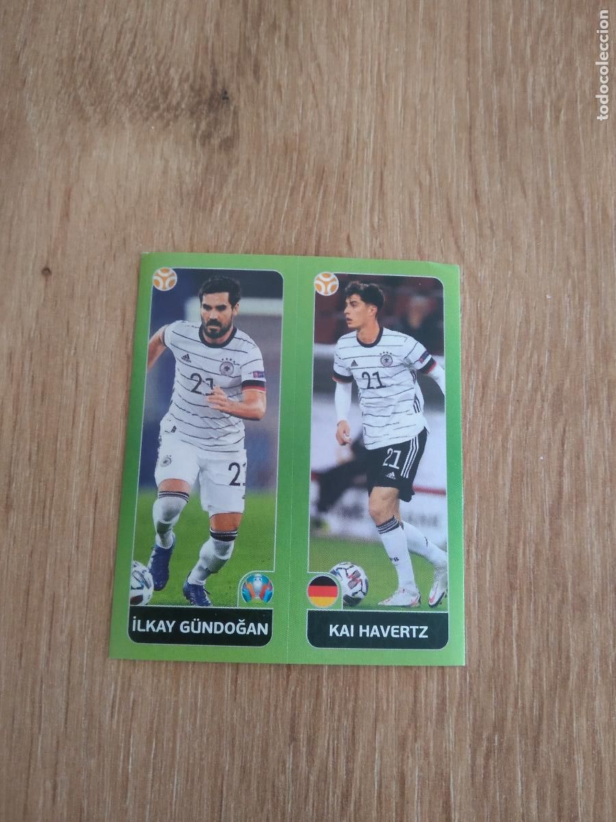 Cromos de F&uacute;tbol: 577 GUNDOGAN KAI HAVERTZ ALEMANIA CROMO PANINI EURO 2020 EUROCOPA FUTBOL TOURNAMENT VERSI&Oacute;N AZUL