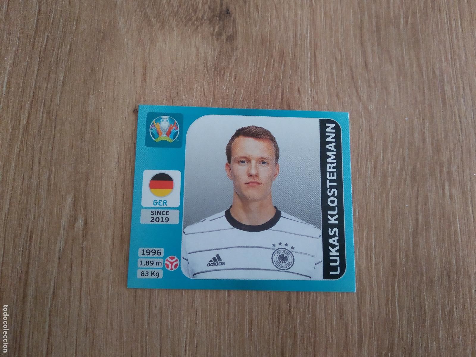 Cromos de Futebol: 585 LUKAS KLOSTERMANN ALEMANIA CROMO PANINI EURO 2020 EUROCOPA FUTBOL TOURNAMENT VERSI&Oacute;N AZUL
