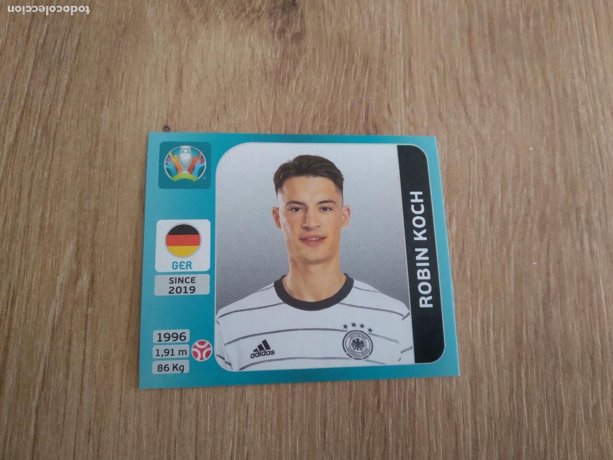 Football Stickers: 586 ROBIN KOCH ALEMANIA CROMO PANINI EURO 2020 EUROCOPA FUTBOL TOURNAMENT VERSI&Oacute;N AZUL