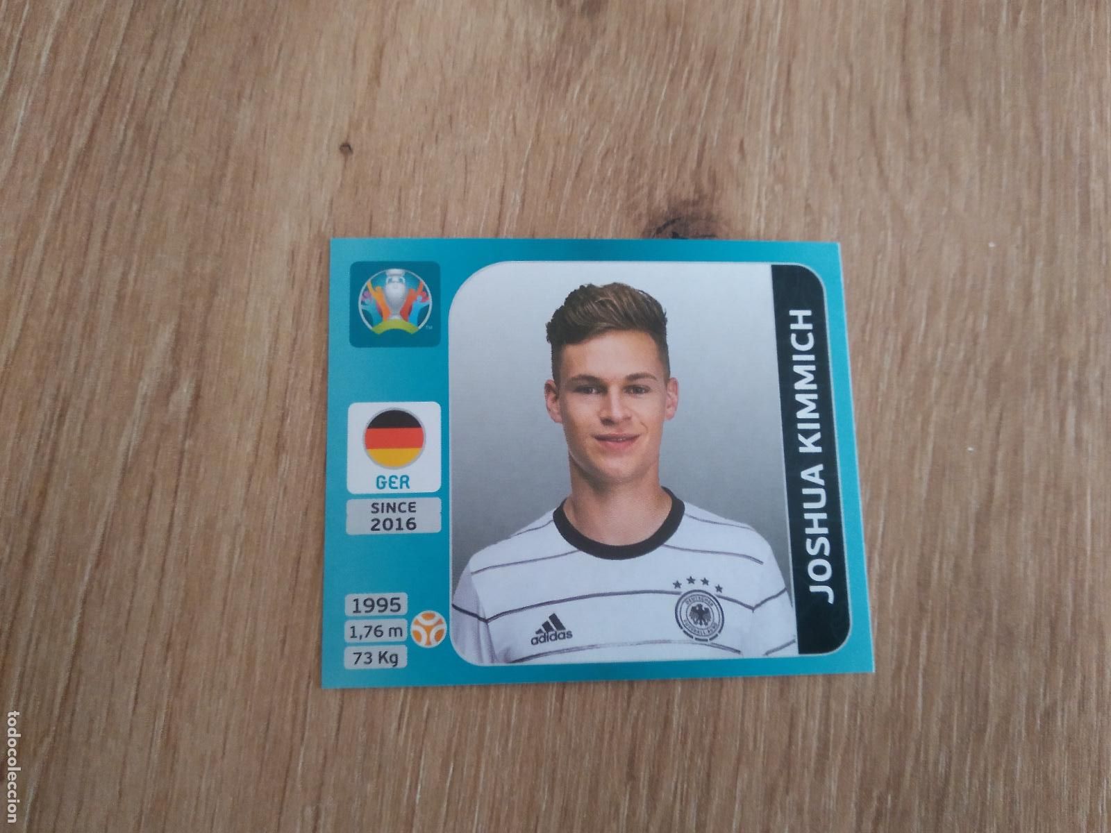 Cromos de F&uacute;tbol: 595 KIMMICH ALEMANIA CROMO PANINI EURO 2020 EUROCOPA FUTBOL TOURNAMENT VERSI&Oacute;N AZUL