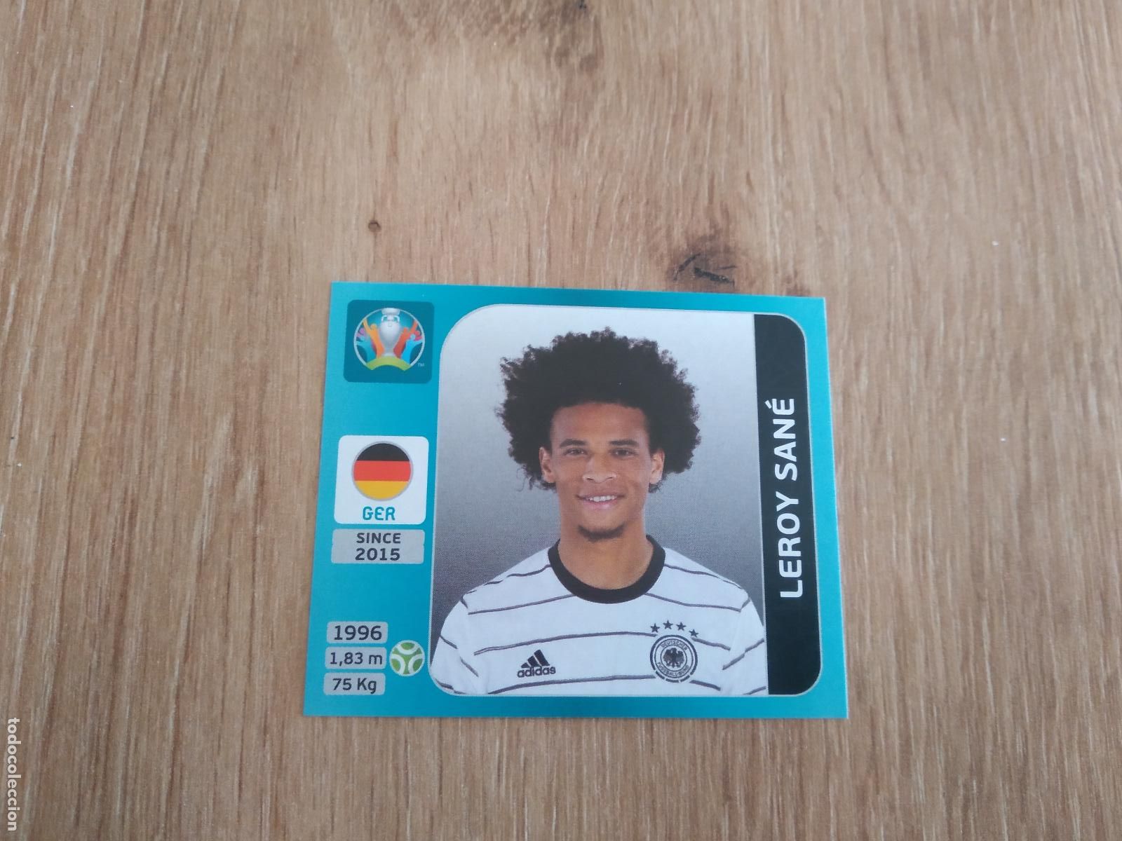 Cromos de F&uacute;tbol: 598 LEROY SANE ALEMANIA CROMO PANINI EURO 2020 EUROCOPA FUTBOL TOURNAMENT VERSI&Oacute;N AZUL