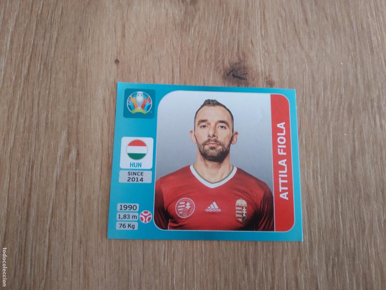Cromos de F&uacute;tbol: 606 ATTILA FIOLA HUNGRIA CROMO PANINI EURO 2020 EUROCOPA FUTBOL TOURNAMENT VERSI&Oacute;N AZUL