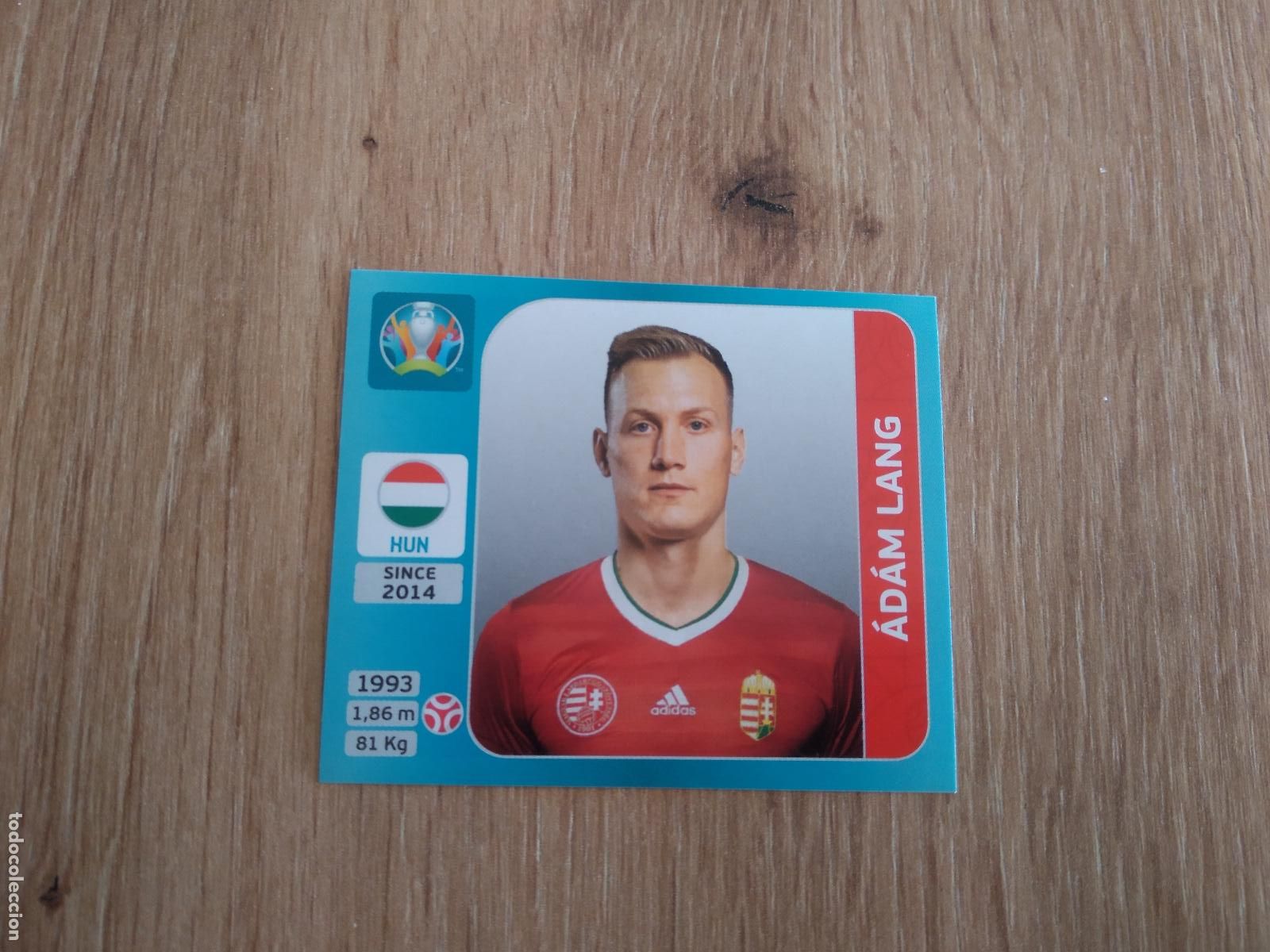 Cromos de F&uacute;tbol: 608 ADAM LANG HUNGRIA CROMO PANINI EURO 2020 EUROCOPA FUTBOL TOURNAMENT VERSI&Oacute;N AZUL