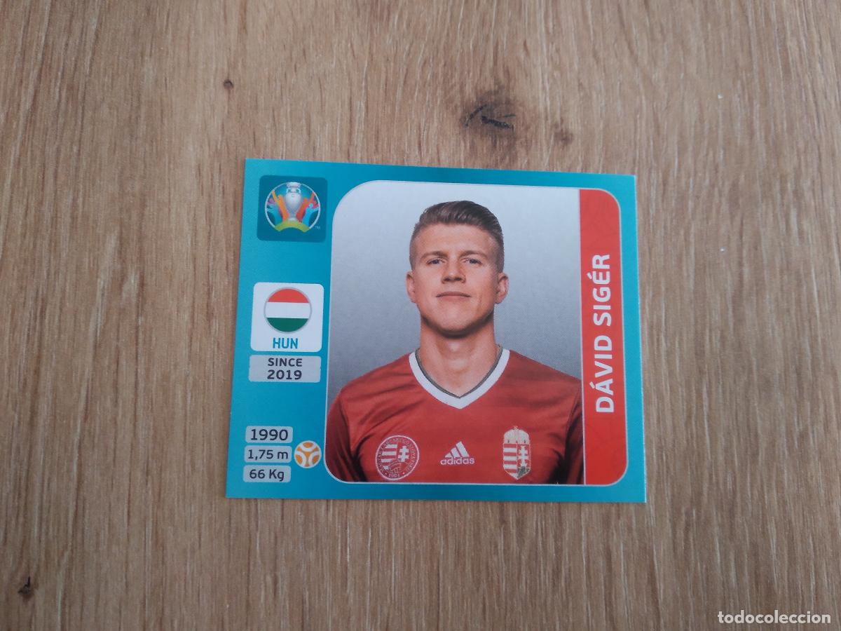 Cromos de F&uacute;tbol: 609 DAVID SIGER HUNGRIA CROMO PANINI EURO 2020 EUROCOPA FUTBOL TOURNAMENT VERSI&Oacute;N AZUL