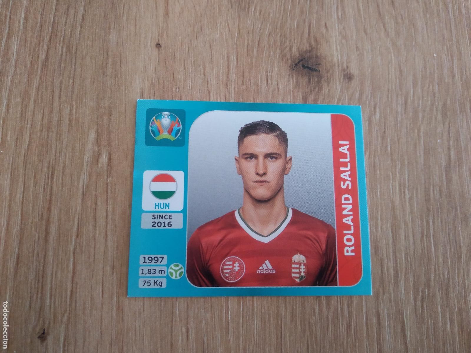 Cromos de F&uacute;tbol: 620 ROLAND SALLAI HUNGRIA CROMO PANINI EURO 2020 EUROCOPA FUTBOL TOURNAMENT VERSI&Oacute;N AZUL