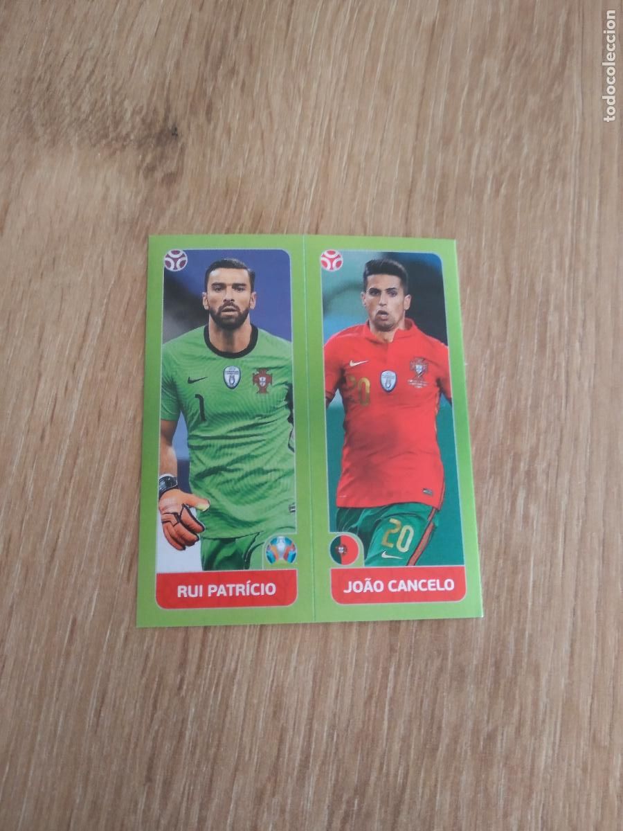 Cromos de F&uacute;tbol: 628 RUI PATRICIO JOAO CANCELO CROMO PANINI EURO 2020 EUROCOPA FUTBOL TOURNAMENT VERSI&Oacute;N AZUL