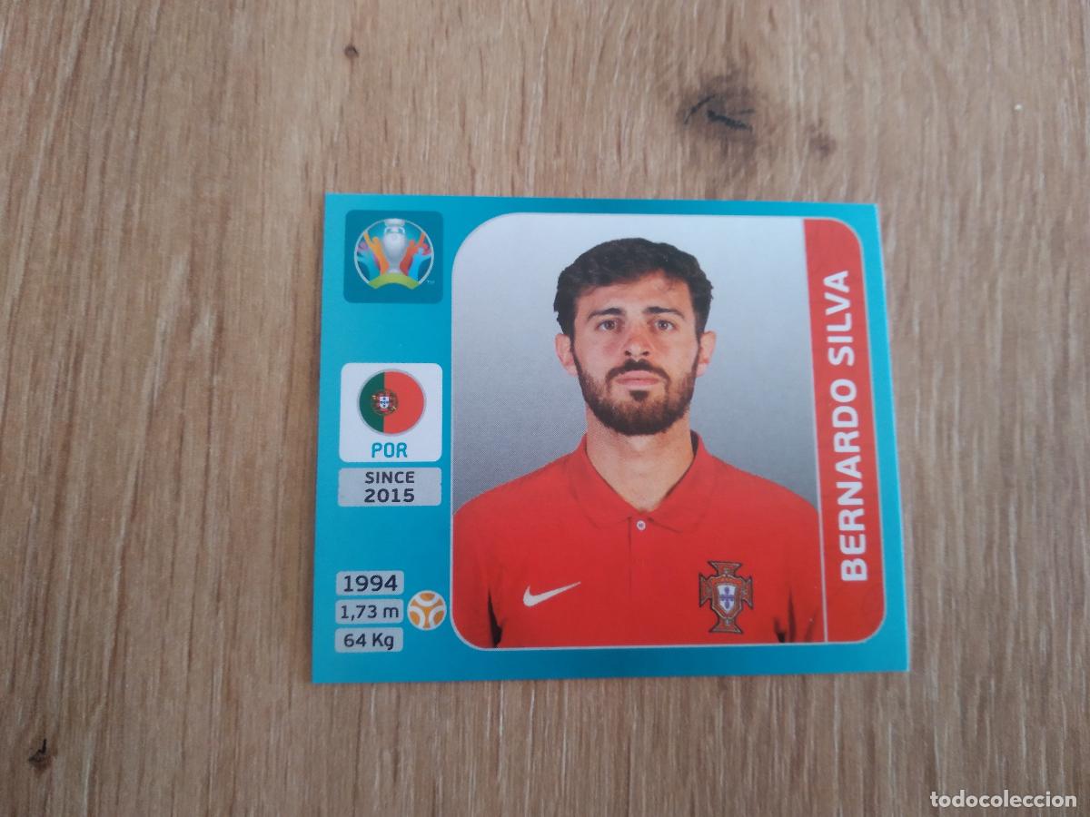 Cromos de F&uacute;tbol: 644 BERNARDO SILVA PORTUGAL CROMO PANINI EURO 2020 EUROCOPA FUTBOL TOURNAMENT VERSI&Oacute;N AZUL