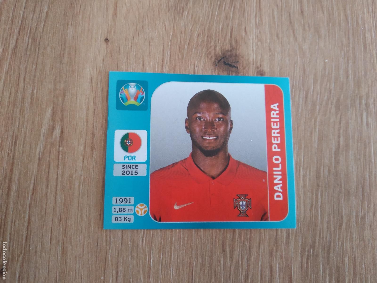 Cromos de F&uacute;tbol: 646 DANILO PEREIRA PORTUGAL CROMO PANINI EURO 2020 EUROCOPA FUTBOL TOURNAMENT VERSI&Oacute;N AZUL